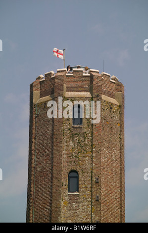 Trinity House costruito il 86ft Naze ottagonale Torre nel 1720 come un marchio di navigazione alla spedizione di aiuto Foto Stock