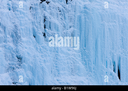 Canada Alberta Banff National Park ice climber su il muro del pianto Foto Stock