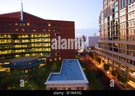 Edifici per uffici nel centro cittadino di Phoenix in Arizona Foto Stock