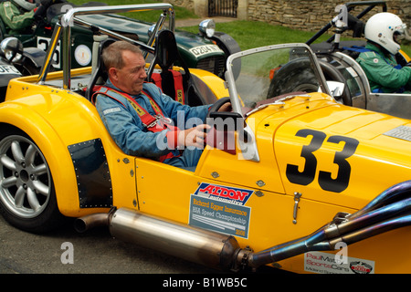 Prescott Speed Hill Climb incontro estivo Gloucestershire Inghilterra Westfield SE Zetec guidato da John Palmer Foto Stock