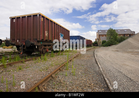 Il vecchio carro ferroviario Foto Stock