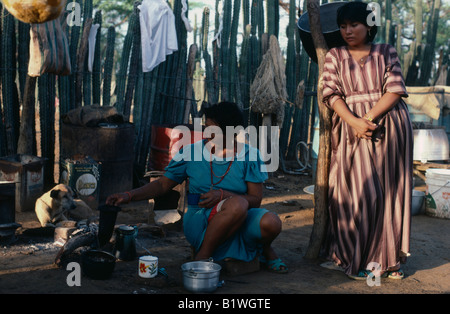 COLOMBIA Guajira Peninsula Guajiro indiani Foto Stock