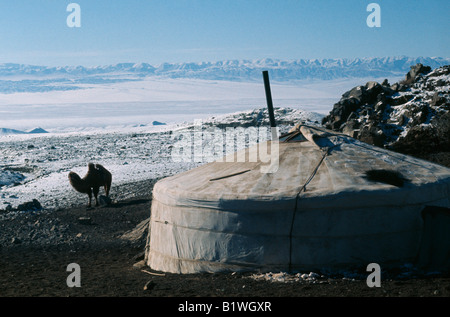 MONGOLIA Gers/yurta Foto Stock
