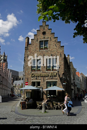 Gruuthuse Hof, Bruges Belgio Fiandre, Europa Foto Stock