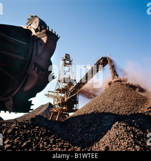 Mine de fer mauritanie Zouerate Zouérat Zoueratt est une ville du nord de la Mauritanie dans la Région de Tiris Zemour Ville dan Foto Stock