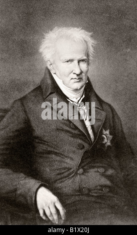Alexander von Humboldt Baron, 1769 -1859. Naturalista ed esploratore tedesco. Foto Stock
