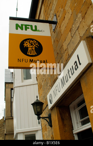 NFU National Farmers Union Mutual insegna Foto Stock