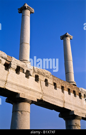 Colonne, Foro romano, Pompei, provincia di Napoli, campania, Italy Foto Stock