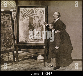 Lautrec con Tremolada al Moulin Rouge circa 1890 Foto Stock