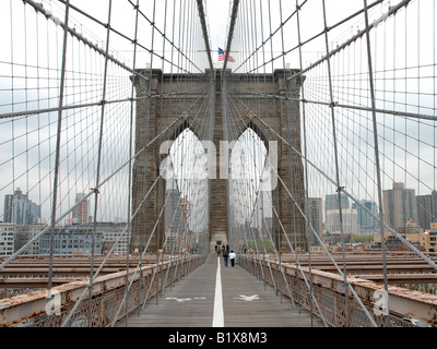 Brooklynbridge New York Foto Stock