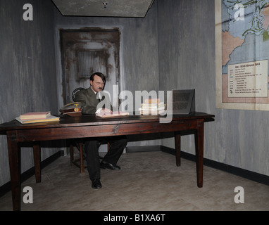 Cera figura di Adolf Hitler a Berlino il Madame Tussauds di esposizione Foto Stock