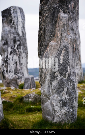 Callanish Standing Stones, isola di Lewis, Ebridi Esterne, Scozia Foto Stock