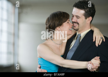 Close-up di un adulto medio coppia danzante Foto Stock