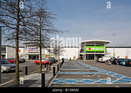 Lombardia Retail Park Hayes Middlesex Foto Stock