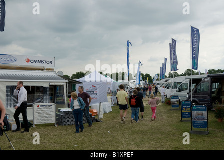 Il motorhome e RUV show all'ippodromo Stratford upon Avon, Warwickshire, Inghilterra, Regno Unito. Foto Stock