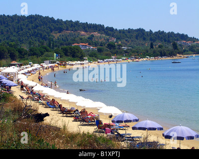 Ag Paraskevi beach e bay,Skiathos,Grecia. Foto Stock