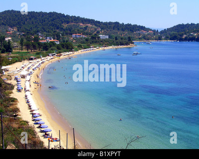 Ag Paraskevi beach e bay,Skiathos,Grecia. Foto Stock