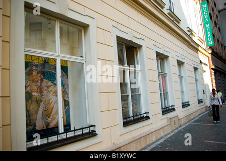 Alfons Mucha Museum Czech Art Nouveau pittore e artista decorativo Prague Praha Repubblica Ceca Foto Stock