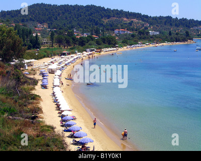 Ag Paraskevi beach e bay,Skiathos,Grecia. Foto Stock