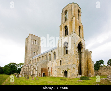 Vista di Wymondham Abbey Norfolk Inghilterra Foto Stock