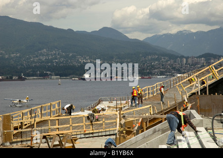 Vancouver Convention Center sotto la nuova costruzione. Foto Stock