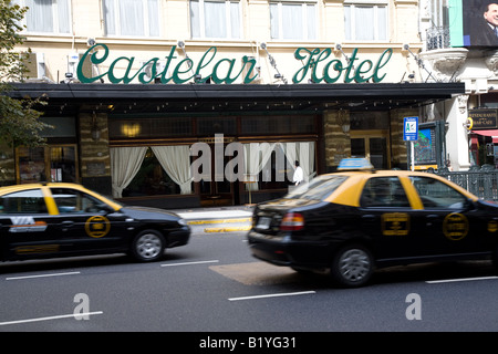 Hotel Castelar, Avenida de Mayo, Buenos Aires Foto Stock