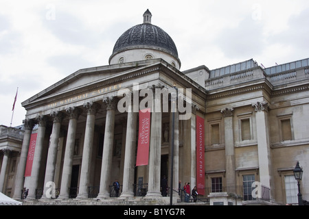 National Portrait Gallery, Trafalgar Square, London Inghilterra England Foto Stock