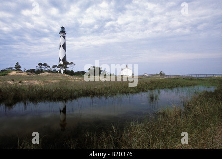 Cape Lookout Lighthouse Carteret County North Carolina Foto Stock