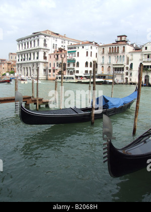 Dettaglio della gondola a Venezia, Italia Foto Stock
