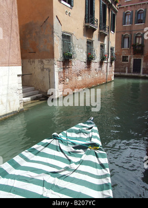 Dettaglio della gondola a Venezia, Italia Foto Stock