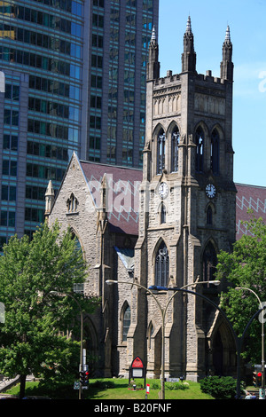 Canada Quebec Montreal St George s chiesa anglicana Foto Stock