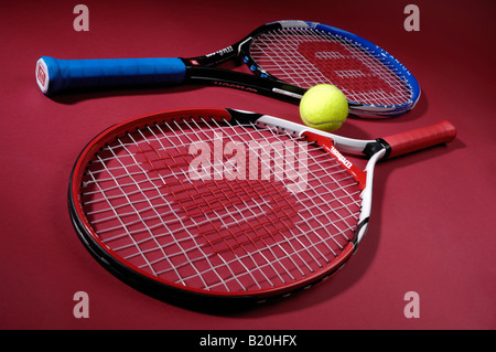 Racchette da tennis Foto Stock