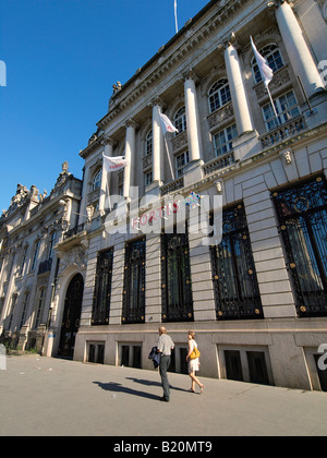 La Fortis Bank building della Meir ad Anversa Fiandre Belgio Foto Stock