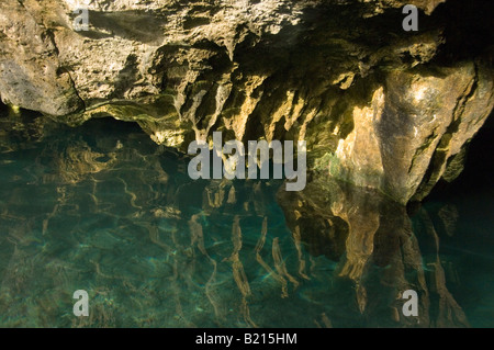 Caverna subacquea Foto Stock