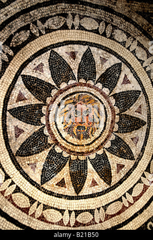 Le sezioni dei mesi e delle stagioni marciapiede iv secolo D.C. Cartagine archeologia romana Foto Stock