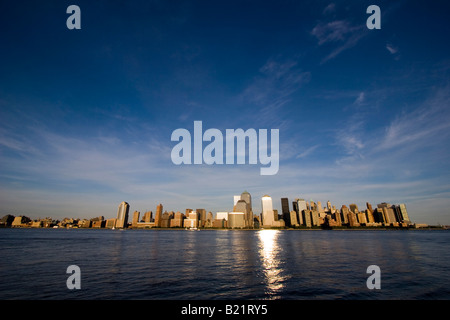 La parte inferiore di Manhattan skyline 13 Agosto 2006 Foto Stock