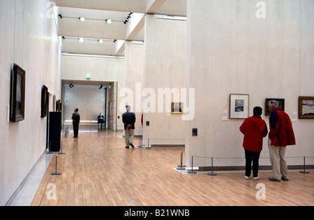 Vista interna dell'Ala Nuova Galleria Nazionale di Dublino in Irlanda Foto Stock