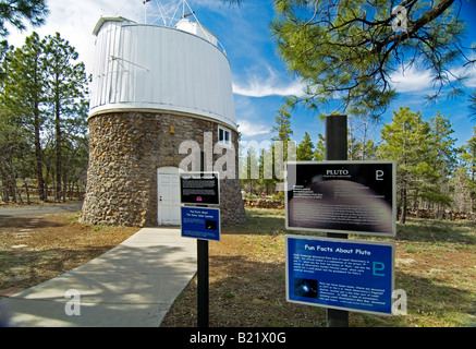 Il Pluto cupola all'Osservatorio di Lowell dove Clyde Tombaugh scoprì Plutone. Foto Stock