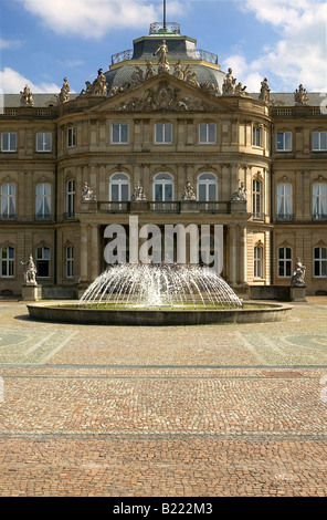 Das Neue Schloss nuovo castello di Stoccarda BADEN-WÜRTTEMBERG Germania Europa Foto Stock