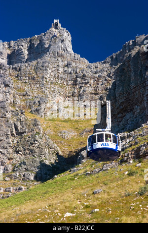 La Cabinovia di Table Mountain e Cape Town, Sud Africa Foto Stock