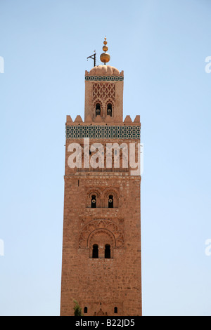 La Moschea di Koutoubia di Marrakech Foto Stock