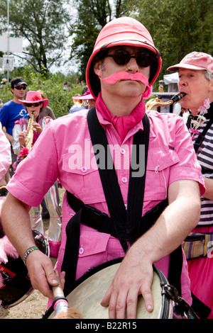 Il Ambling Band festival di Glastonbury Pilton Somerset REGNO UNITO Europa Foto Stock