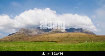 Black Cuillins visto dal Glenbrittle, Isola di Skye in Scozia Foto Stock