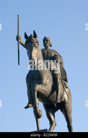 Statua di re Tomislav Tomislava Trg Zagreb Foto Stock