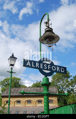 Stazione ferroviaria di Alresford, Mid Hants Watercress Heritage Railway, New Alresford, Hampshire, Inghilterra, Regno Unito Foto Stock