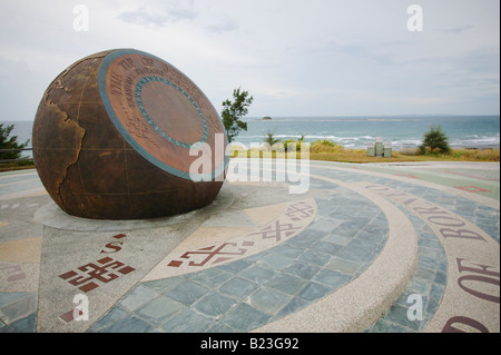 La punta del Borneo la maggior parte punta settentrionale del continente del Borneo vicino a Kudat Sabah Malaysia Foto Stock