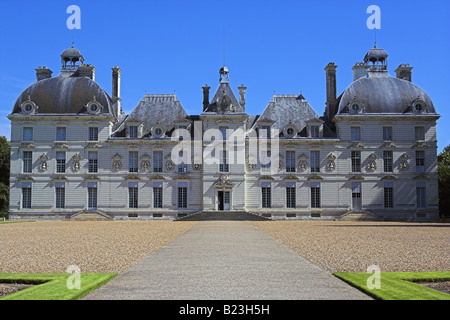 Chateau de Cheverny, Loire, Francia. Vista frontale Foto Stock