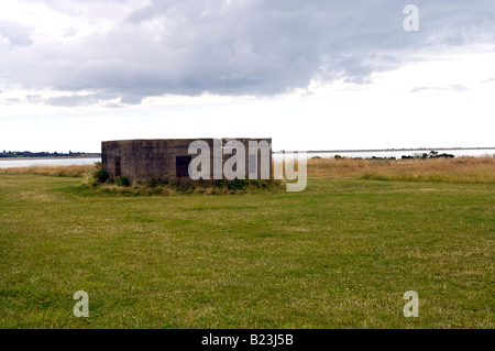 Scatola di pillole, East Mersea Essex Foto Stock