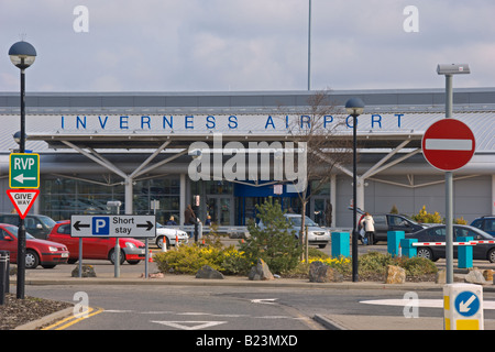 Dall'Aeroporto di Inverness Highland Regione Scozia Aprile 2008 Foto Stock