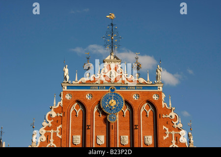 Punti neri House di Riga, Lettonia Paesi Baltici Foto Stock